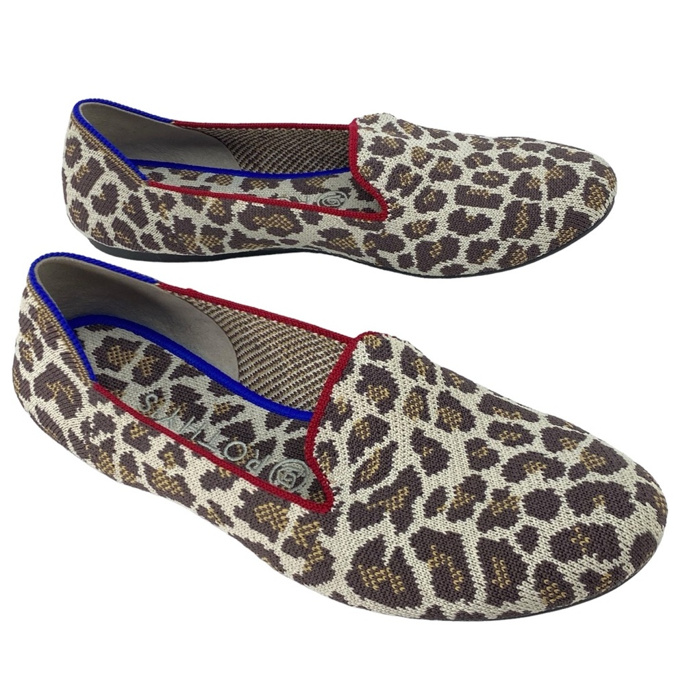 Rothy's The Loafer Mocha Spot Slip On Flats; 8.5
